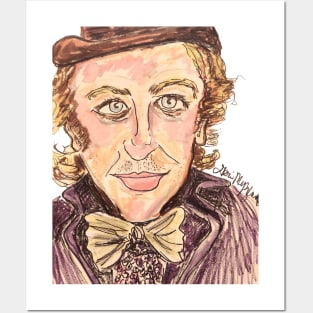 Gene Wilder Willy Wonka Posters and Art